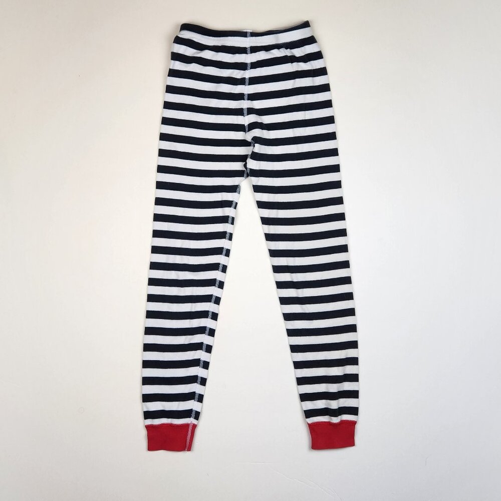 Hanna Andersson Disney Blue White Striped Pajama Pants sz US 10 140cm